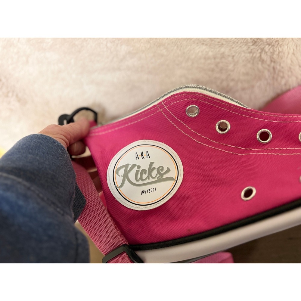 L.A. Gear Pink High Top Sneaker Crossbody Bag